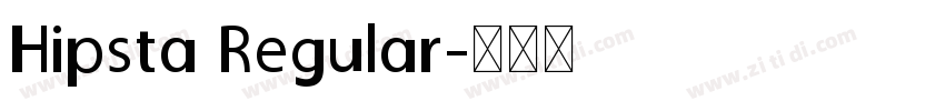 Hipsta Regular字体转换